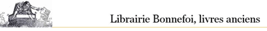 LIBRAIRIE HENRI BONNEFOI