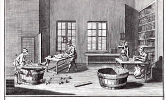 Ancien atelier de reliure dorure