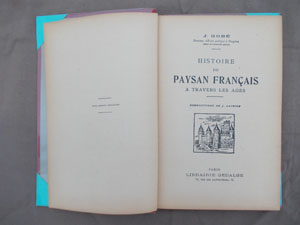 Histoire du paysan français à travers les âges